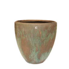  Atlantis planter, Ø 50 cm, height 50 cm, bronze oxidized