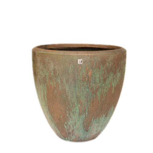  Atlantis planter, Ø 50 cm, height 50 cm, bronze oxidized