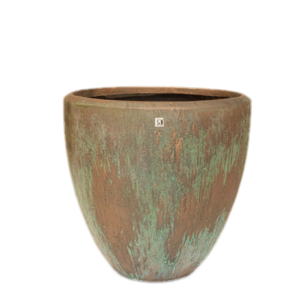  Atlantis planter, Ø 50 cm, height 50 cm, bronze oxidized