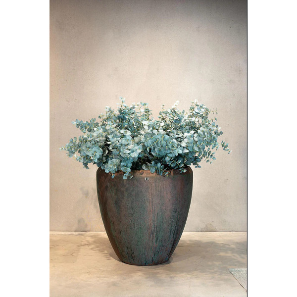  Atlantis planter, Ø 50 cm, height 50 cm, bronze oxidized