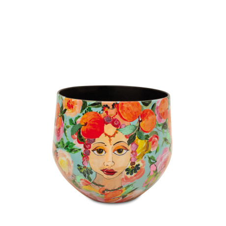 Blooming Namaste table jar, Ø 23 cm, height 22 cm, multicolor