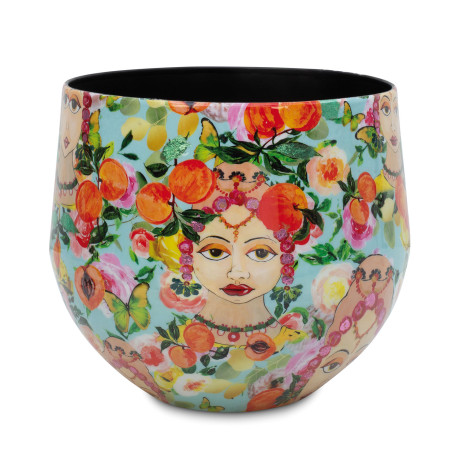 Blooming Namaste table jar, Ø 33 cm, height 29 cm, multicolor