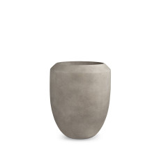 Cigar floor planter, Ø 47 cm, height 55 cm, gray