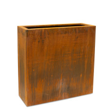 Corten steel room divider, 78 x 28 x 78 cm