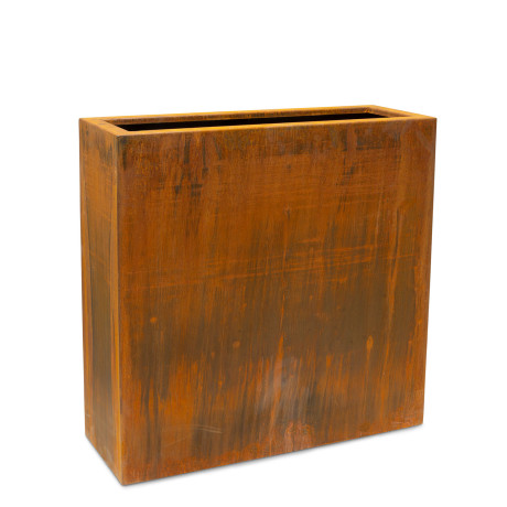 Corten steel room divider, 78 x 28 x 78 cm