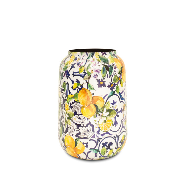 Lemon Fusion planter, Ø 30 cm, height 43 cm, multicolor