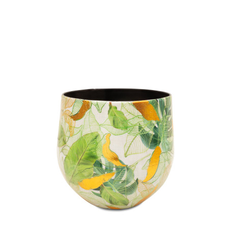 Lush Botanic table jar, Ø 23 cm, height 22 cm, multicolor