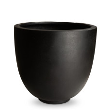 Polystone Ego Giant floor planter, Ø 70 cm, height 60 cm, anthracite