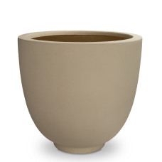 Polystone Ego Giant floor planter, Ø 70 cm, height 60 cm, cream