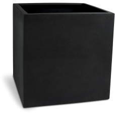 Polystone plant cube, 60 x 60 x 60 cm, anthracite