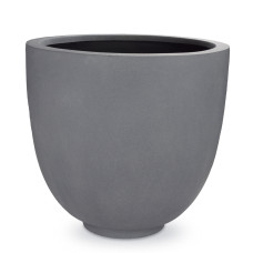 Polystone Ego Giant floor planter, Ø 80 cm, height 70 cm, gray