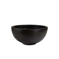 Polystone Ego Plus planter, Ø 50 cm, height 22 cm, anthracite