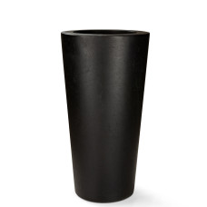 Polystone floor vase Conical, Ø 43 cm, height 80 cm, anthracite