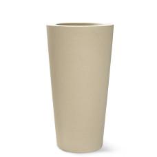 Polystone floor vase Conical, Ø 43 cm, height 80 cm, cream