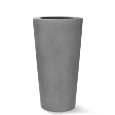 Polystone floor vase Conical, Ø 43 cm, height 80 cm, gray