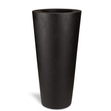 Polystone floor vase Conical, Ø 46 cm, height 95 cm, anthracite