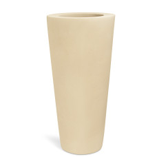 Polystone floor vase Conical, Ø 46 cm, height 95 cm, cream