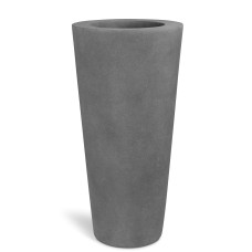 Polystone floor vase Conical, Ø 46 cm, height 95 cm, gray