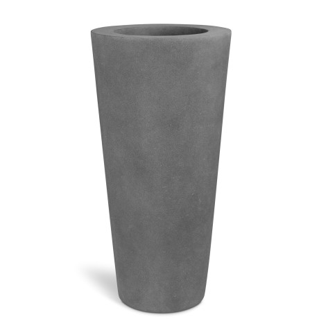 Polystone floor vase Conical, Ø 46 cm, height 95 cm, gray