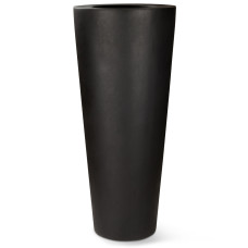 Polystone floor vase Conical, Ø 48 cm, height 110 cm, anthracite