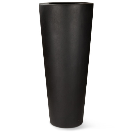 Polystone floor vase Conical, Ø 48 cm, height 110 cm, anthracite