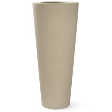 Polystone floor vase Conical, Ø 48 cm, height 110 cm, cream