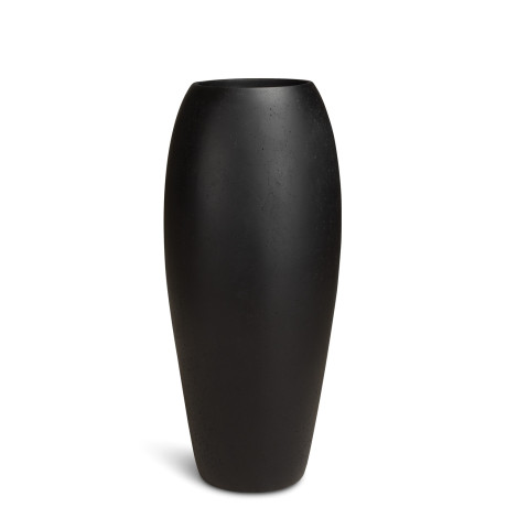 Polystone floor vase Essence, Ø 39 cm, height 90 cm, anthracite