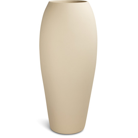 Polystone floor vase Essence, Ø 52 cm, height 120 cm, cream