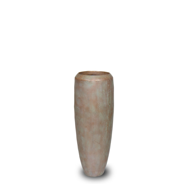 Loft floor vase, Ø 30 cm, height 80 cm, verdigris bronze