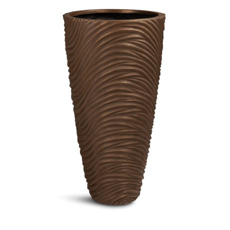 Curved River floor vase, Ø 48 cm, height 90 cm, bronze Curved River floor vase, Ø 48 cm, height 90 cm, bronze