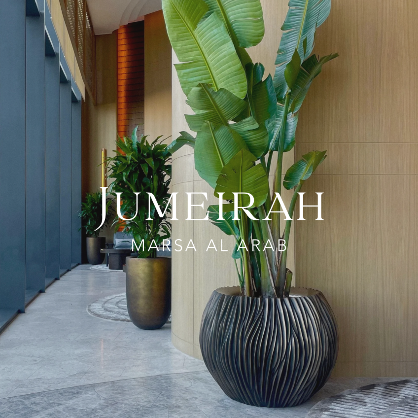Pots&Planters becomes the supplier for the Jumeirah Marsa Al Arab Hotel in Dubai.