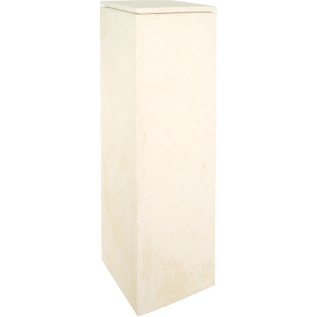 Polystone lid for planting column, 40 x 40 x 4 cm, cream