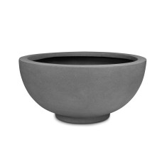 Polystone Ego Plus planter, Ø 70 cm, height 32 cm, gray