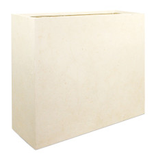 Polystone room divider, 100 x 35 x 80 cm, cream