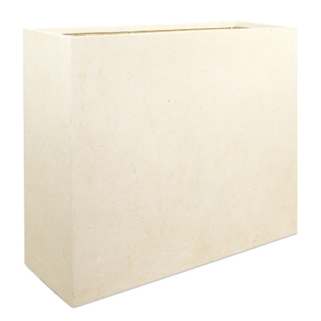 Polystone room divider, 100 x 35 x 80 cm, cream