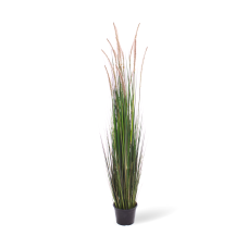 Bulbous grass artificial plant, densely grown, 152 cm, beige