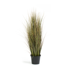 Bulbous grass artificial plant, densely grown, 91 cm, red/green