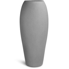 Polystone floor vase Essence, Ø 52 cm, height 120 cm, gray