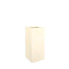 Polystone planting column, 35 x 35 x 70 cm, cream