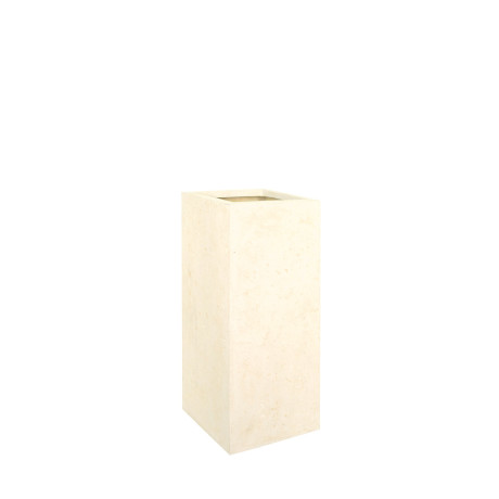 Polystone planting column, 35 x 35 x 70 cm, cream