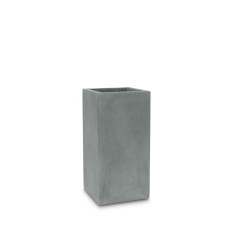 Polystone planting column, 35 x 35 x 70 cm, gray