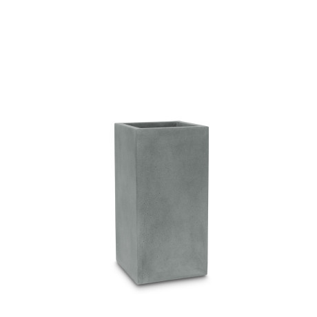 Polystone planting column, 35 x 35 x 70 cm, gray