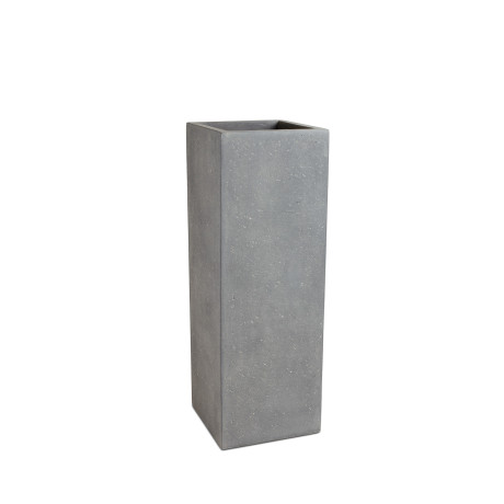 Polystone planting column, 35 x 35 x 100 cm, gray