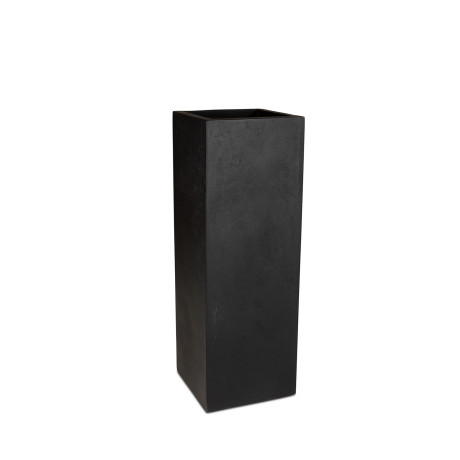 Polystone planting column, 35 x 35 x 100 cm, anthracite