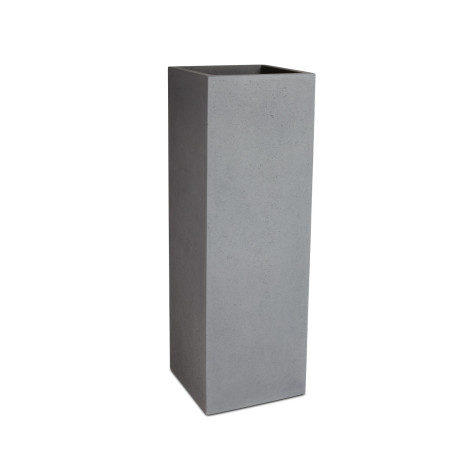 Polystone planting column, 40 x 40 x 120 cm, gray