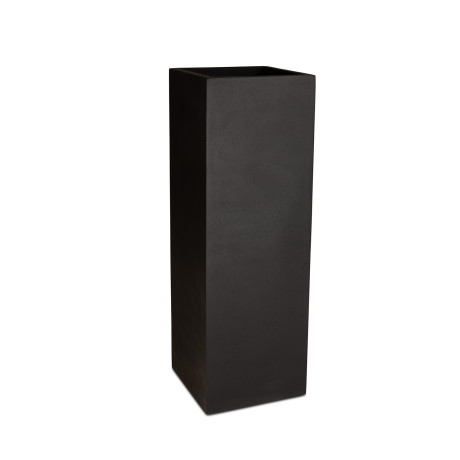 Polystone planting column, 40 x 40 x 120 cm, anthracite