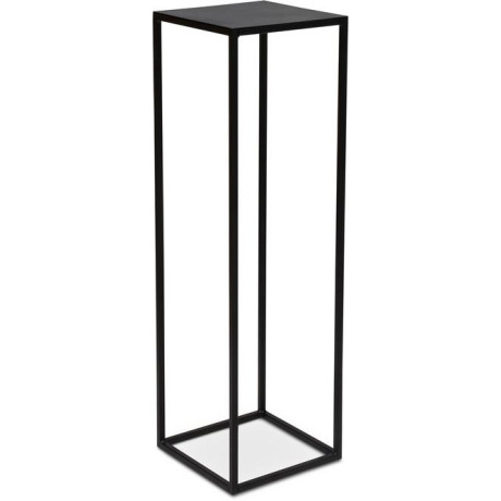 Stage metal flower column, 30 x 30 cm, height 100 cm, black matt