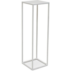 Stage metal flower column, 30 x 30 cm, height 100 cm, matt white