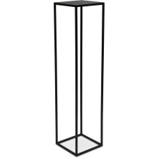 Stage metal flower column, 30 x 30 cm, height 125 cm, black matt