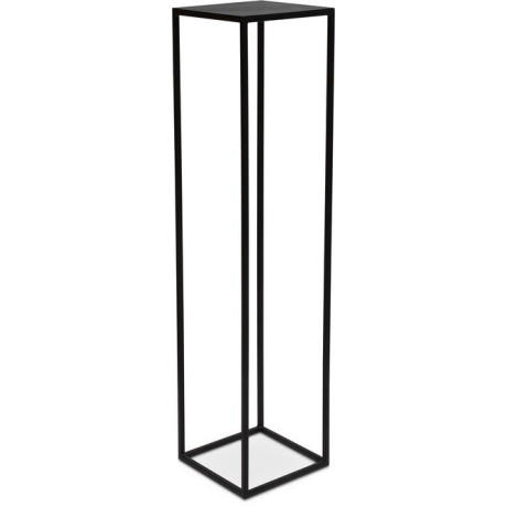 Stage metal flower column, 30 x 30 cm, height 125 cm, black matt